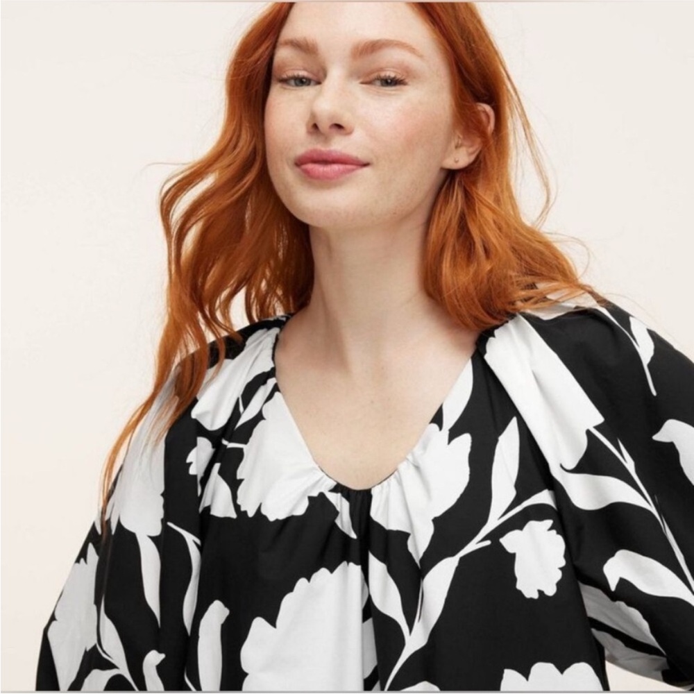 Kate Spade x Target Floral Black and White Mini Dress - Picture 4 of 7